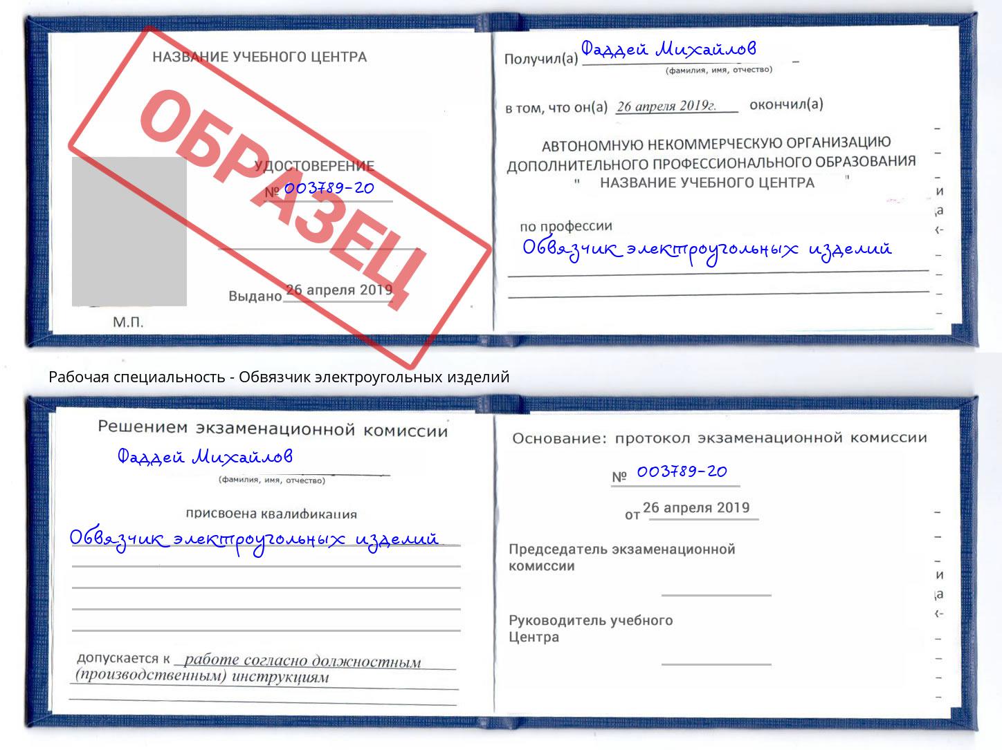 Обвязчик электроугольных изделий Лысьва