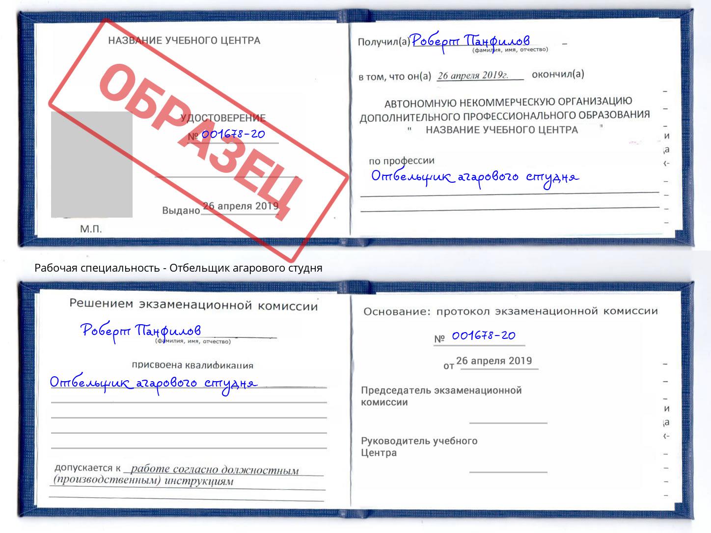 Отбельщик агарового студня Лысьва